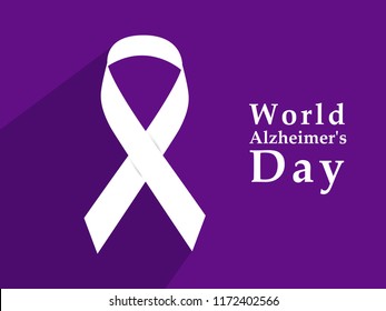 illustration of elements of World Alzheimer's Day Background