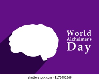 illustration of elements of World Alzheimer's Day Background