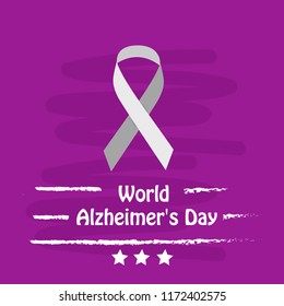 illustration of elements of World Alzheimer's Day Background