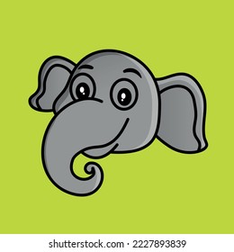 Illustration of Elephant - Animal Vector - Cute Elephant Drawing