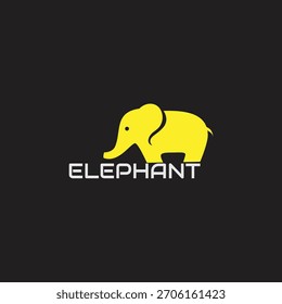 illustration of elephant head logo