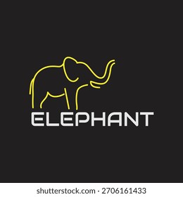 illustration of elephant head logo