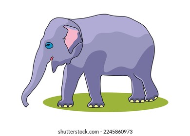 Illustration of a elephant vector design