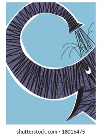 Illustration Elephant Washing Zoo Animal Vector Poster Illustration