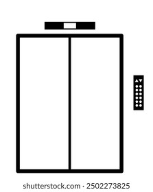 ILLUSTRATION OF THE ELEVATOR ICON, ELEVATOR FULL