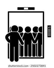 ILLUSTRATION OF THE ELEVATOR ICON, ELEVATOR FULL