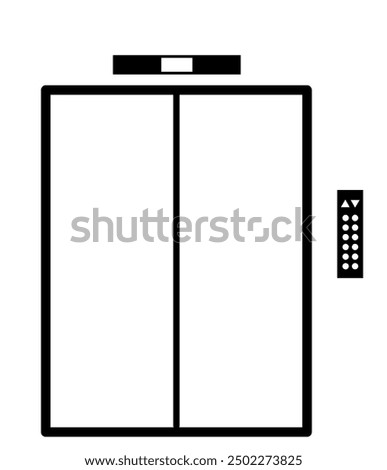 ILLUSTRATION OF THE ELEVATOR ICON, ELEVATOR FULL