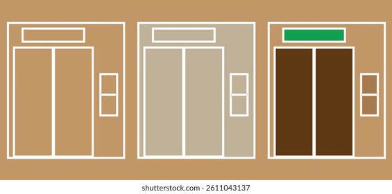  illustration of the elevator vector icon
