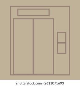  illustration of the elevator vector icon