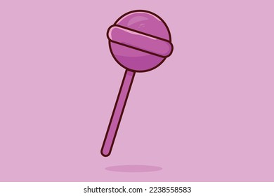 illustration of a ellipse lollipop vector design