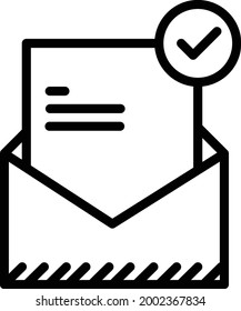 illustration of email correspondence is perfect for web, posters, publisher line icons