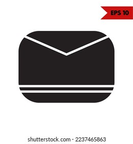 Illustration of email glyph icon