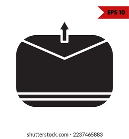 Illustration of email glyph icon