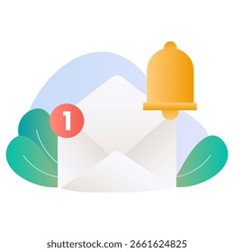 Ilustración de la alerta de notificación por correo electrónico
