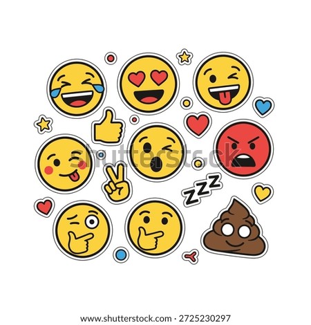 Illustration of Emojis And Emote