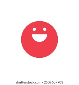 Illustration emote smile with blank background