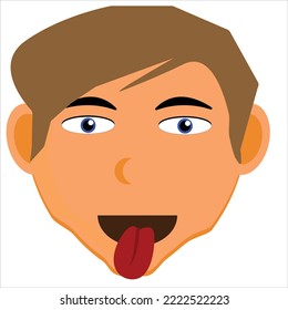 illustration emoticon expression is being nosy that looks so cute