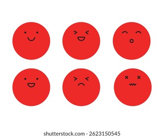 Illustration Emoticon Gesicht einzigartiges Design isoliert