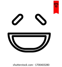 illustration of emoticon flat icon