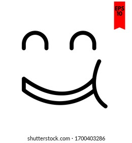 illustration of emoticon flat icon