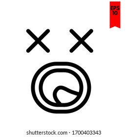 illustration of emoticon flat icon