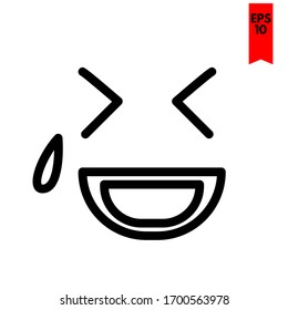 illustration of emoticon flat icon