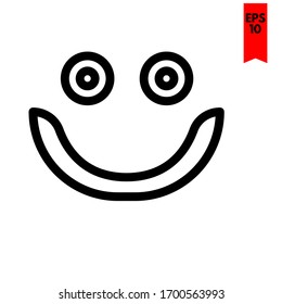 ilustración de icono plano emoticono