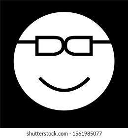 illustration of emoticon icon, vector illustration