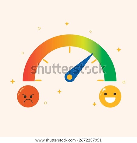 illustration of Emotional intelligence concept. Concept of emotional and mental health.