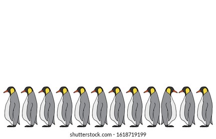 Illustration of emperor penguin - Alignment