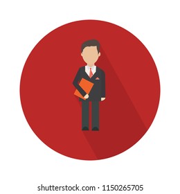 Illustration of employee icon silhouettes vector. Social icon. Flat style design. Community member icon. Business work activity. Staff icon