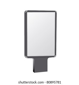 Illustration of empty advertising billboard