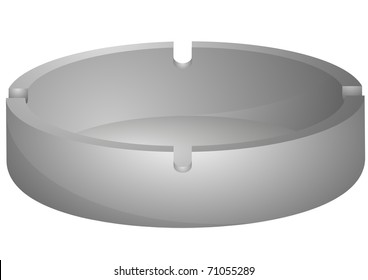 illustration of an empty ashtray