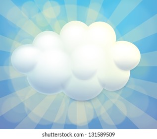Illustration of an empty bubble note