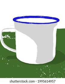 illustration of an empty cup