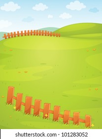 Illustration of an empty field
