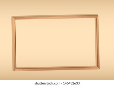 Illustration of an empty framed signboard