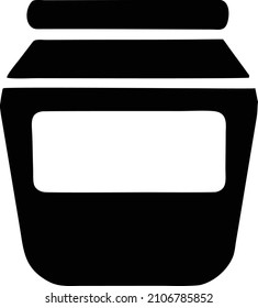Ilustración de jarra de vidrio vacío en vector