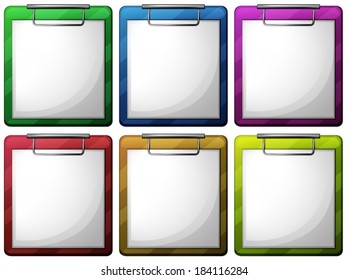 Illustration of the empty nurse files on a white background