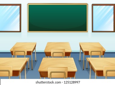 Illustration of an empty room