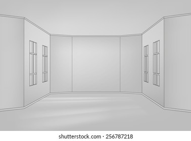 Empty Room Drawing Hd Stock Images Shutterstock