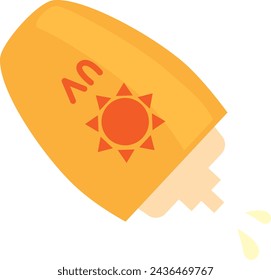 Illustration of emulsion type sunscreen