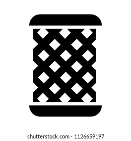 Illustration Of Engine Oil Filter, Vector Automotive Symbol