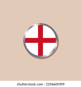 Illustration of England flag Template