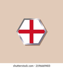 Illustration of England flag Template