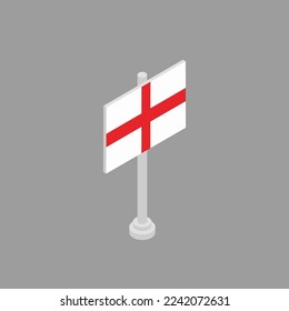 Ilustración de la plantilla de la bandera de Inglaterra
