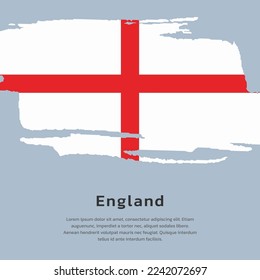 Illustration of England flag Template