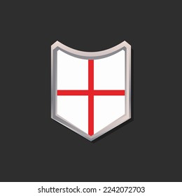 Illustration of England flag Template