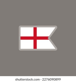 Ilustración de la plantilla de la bandera de Inglaterra
