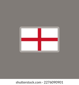 Illustration of England flag Template